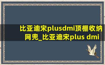 比亚迪宋plusdmi顶棚收纳网兜_比亚迪宋plus dmi中网兜